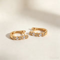 Five Stone Huggie Earrings