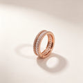 POFFLET After Hours Baguette Ring in Crystal