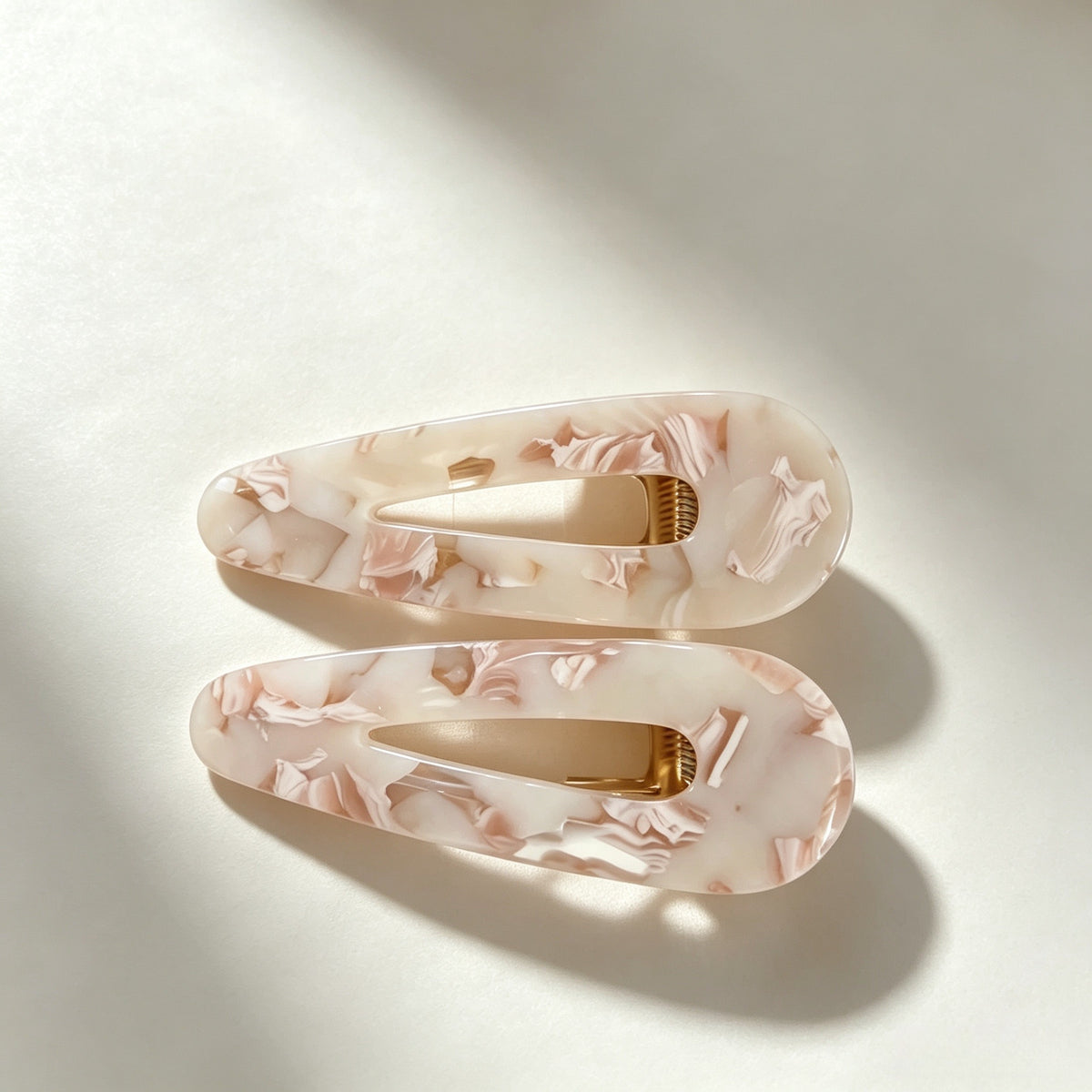 POFFLET Little Mood Clips — 2 Pack in Soft & Rosy