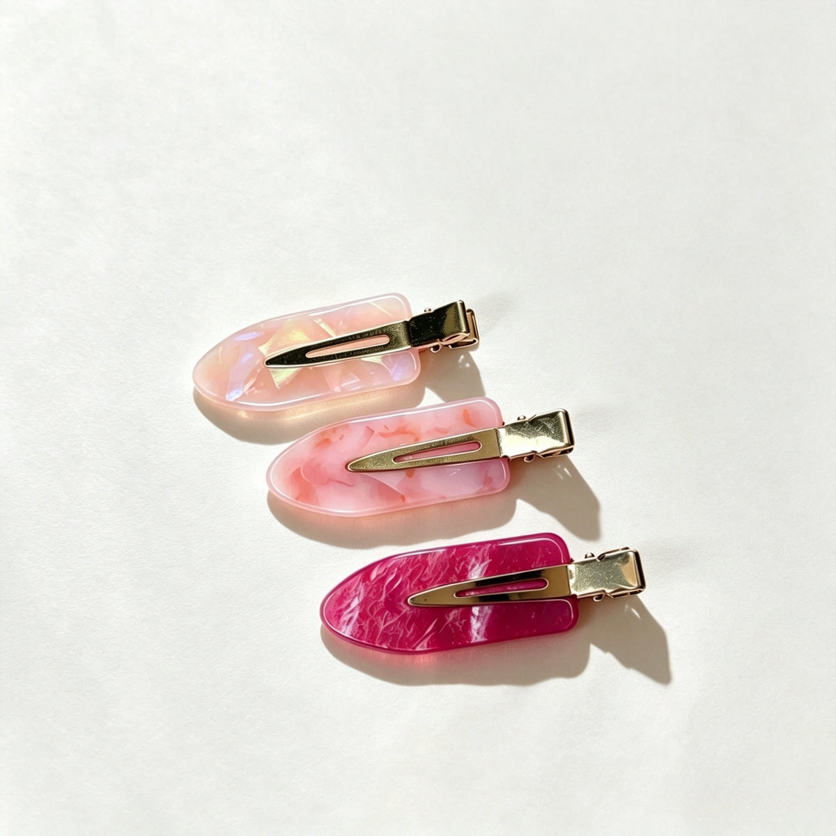 POFFLET Mini Mood Clips — 3 Pack in Pink Mood