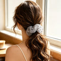 POFFLET Shimmer Dot Scrunchie detail view